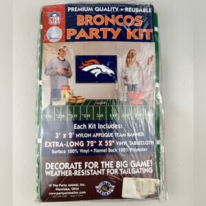 Broncos Premium Quality NFL Broncos Party Kit Football Tablecloth Team Banner